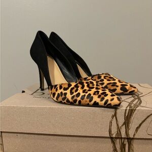 Vince Camuto leopard print heels